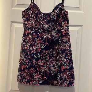 Urban Outfitters Metallic Floral Dress size L